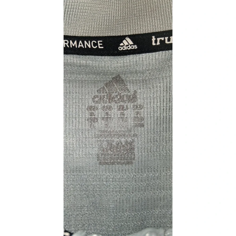 Adidas SF Performance Polo Shirt Mens‎ Silver/Gray Short Sleeve Golf Casual  XL